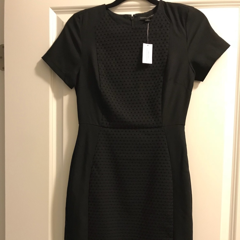 Banana Republic Black Sheath Dress